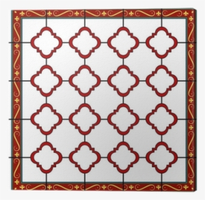 Medieval Style Design Window Or Tile With Fleur De - Window #2938035