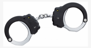 Asp Chain Handcuffs - Asp 2-pawl Lock-set Chain Handcuffs, Black #2938151