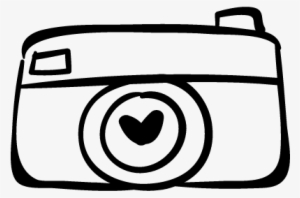 Photographic Camera With Heart Vector - Camera Logo With Heart #2938180