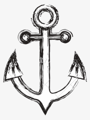 Drawn Anchor Navy Logo - Sketch Us Navy Drawing #2938674
