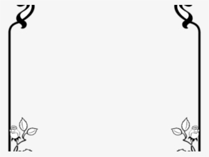 Flowers Border Design Black And White - Love Spell Prayer #2938974