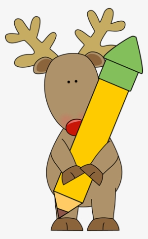 Free Reindeer Clipart Png New Calendar Template Site - Christmas Pencil Clipart #2939220