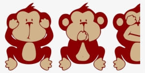 Reindeer Clipart Evil - No Speak No Listen No See #2939314