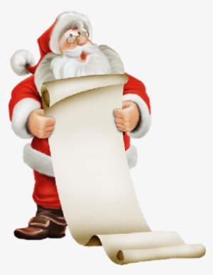 Santa Claus Reading - Санта Клаус На Прозрачном Фоне #2939730