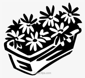 Flowers In A Flower Box - Flower Box Clopart #2940433