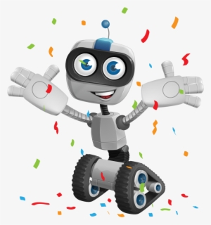 Desde Logix5 Os Deseamos Un Feliz Año Nuevo - Vector Nano Cartoon Robot #2940465