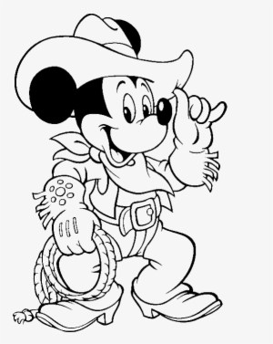 Mickey Mouse Cowboy Coloring Page 2 By Laura - Mickey Mouse Cowboy Coloring Pages #2940540