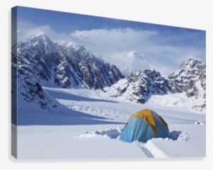Mountain Tent On Ridge In Winter, Mt #2941274