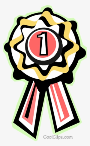 First Place Ribbon Royalty Free Vector Clip Art Illustration #2941521
