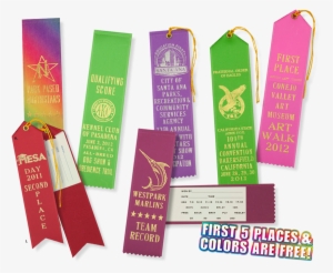 Sage/64334 - Award Ribbons - Hemmed & Pointed Tops (2" X 6 1/2" #2941756