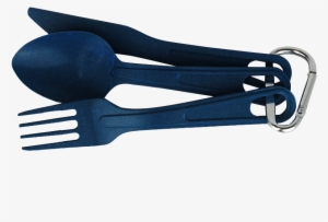 Click - Ecosoulife Biodegradable Bamboo Cutlery Set In Navy #2941849