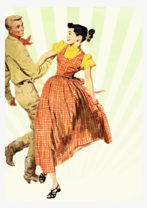 Guests On Dance Floor - Tube Png Couple Vintage #2942631