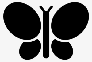 Butterfly Black Shape Vector #2942740