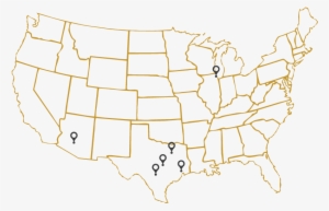 Map For Webpage - United States Map Bold #2943841