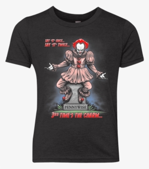 Pennywise The Dancing Clown Youth Triblend T-shirt - Pennywise Shirts #2943964