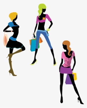 How To Set Use Glamour Girls Clipart - Girl Shopping Clipart Png #2943998