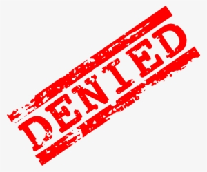 Red Denied Stamp - Denied Png #2944942