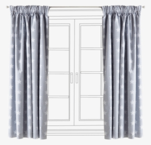 Children's Blackout Curtains - Children's Blackout Curtains - Grey Star #2945062