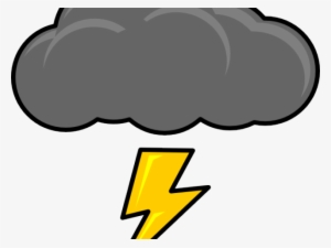 Lightning Clipart Thundercloud - Clipart Thunder And Lightning #2945155