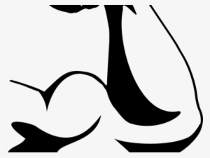 Arm Flexing Cliparts - Strong Blue Silhouette Transparent #2945716