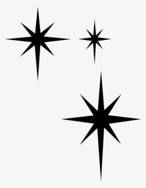 Sparkle Clipart Black And White #2945982