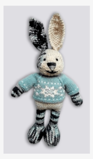 Handmade Knitted Hare Bunny Cotton Eco Friendly Stuffed - Stuffed Toy #2946340