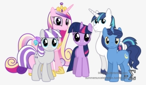90sigma, Night Light, Princess Cadance, Safe, Shining - My Little Pony Twilight Sparkle Family #2946533