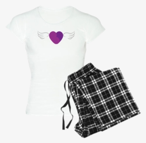 Womens Pjs Rsn Heart With Wings - Nap Time Is My Happy Hour G Women's Light Pajamas - #2946879