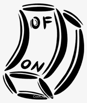 On/off Switch Royalty Free Vector Clip Art Illustration - Botão De Liga E Desliga Png #2946902