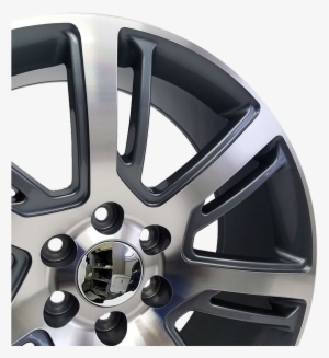 Cadillac Escalade Style, Gunmetal With Machined Face - Hubcap #2947070