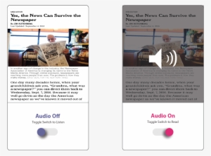 On/off Switch For Reading Or Listening To Your News - Brochure #2947086