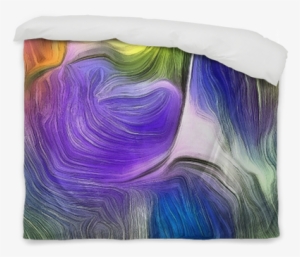Colorful Fluid Lines Of Movement Duvet Cover • Pixers® - Motion #2947107