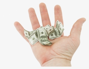 Shrinking Dollar Hand No Background - Bancoposta #2948102