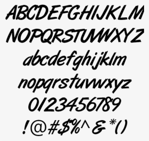 Handwriting Artbrush Example - Artbrush Font #2948568