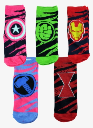 Women's Captain Slashes 5-pk Sock - Fictional Character #2948631