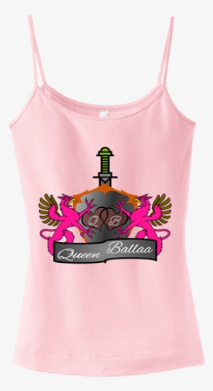 Queen Ballaa Spagetti Strap Tank Top - Pink #2948632