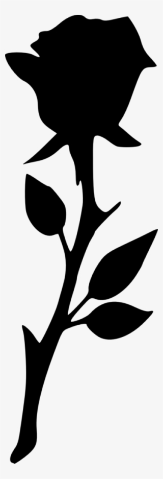 17 Rose Silhouette - Portable Network Graphics #2948806