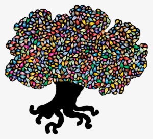 Leaf Tree Food Art Silhouette - Clip Art #2948842