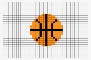 Brik Pixel Art On Twitter - Basketball Perler Bead Pattern #2949038