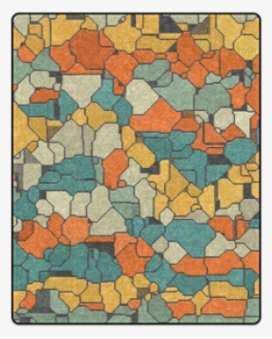 Textured Retro Shapes Blanket - Motif #2949400