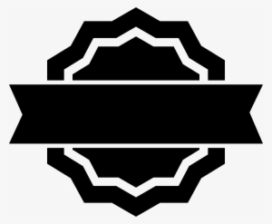 Shape Vector Png - Banner Png Black #2949435