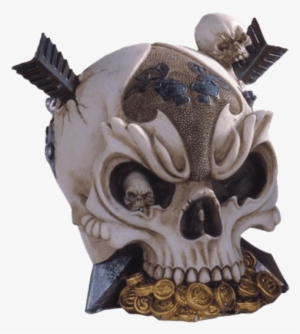 Pierced Treasure Skull - Stealstreet Ss-g-44016 Skull Head Pierced Statue #2949511