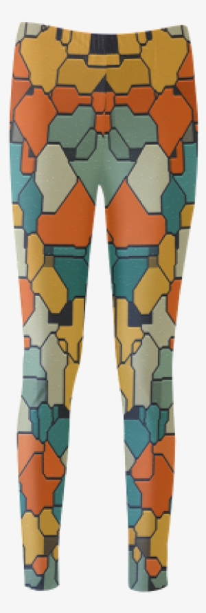 Textured Retro Shapes Cassandra Women's Leggings - Leggings #2949758