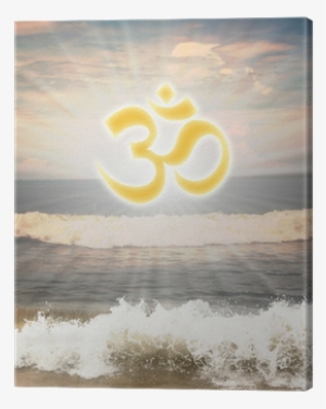 Hindu Religious Symbol Om Or Aum Against Sun Shine - Om #2950052