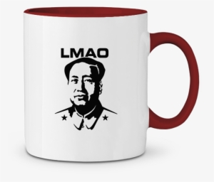 Two-tone Ceramic Mug Lmao Mao Zedong Laundryfactory - Lmao Zedong Art #2950545