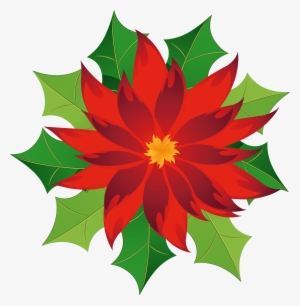 Christmas Poinsettia Clipart - Poinsettia Clip Art #2950971