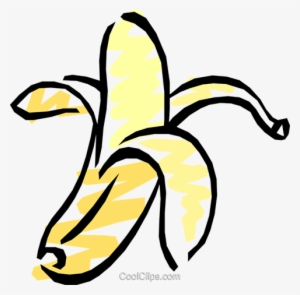 Peeled Bananas Royalty Free Vector Clip Art Illustration - Cartoon Hazard And Risk #2951131