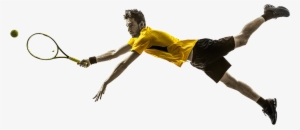 Tennis Player Trans - Man Playing Tennis Png #2951670