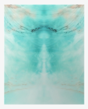 Dark Watercolor In Water With Small Pieces Of Paint - Poster #2952237