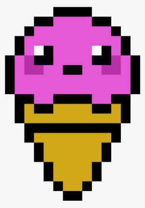 Helado Kawaii - Pixel Art A Imprimer #2952701